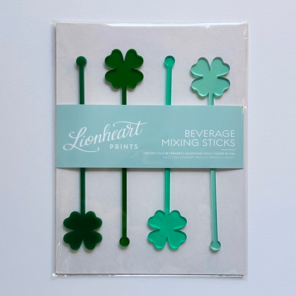 four-leaf-clover-drink-stirrers-lionheart-prints