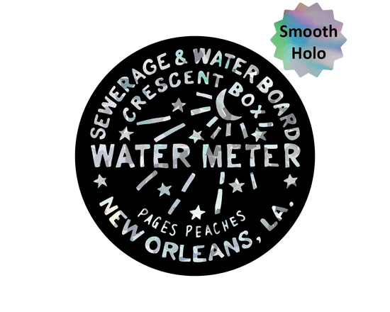 "Large" Holo Nola Water Meter Sticker