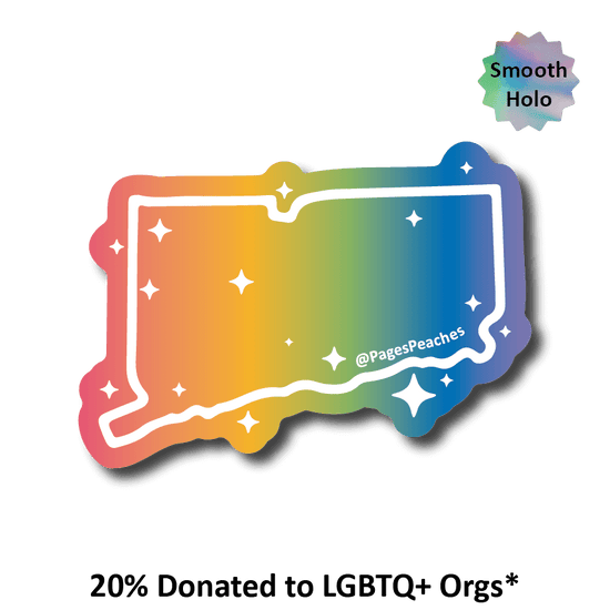 Rainbow Holographic LGBTQ+ State Stickers: Louisiana