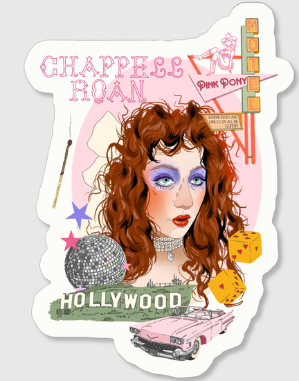 Chappell Roan Illustrated Sticker – Unique Design for Fans