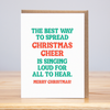 Christmas Cheer Christmas (Letterpress)