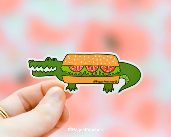 "Large" Gator Poboy Sticker