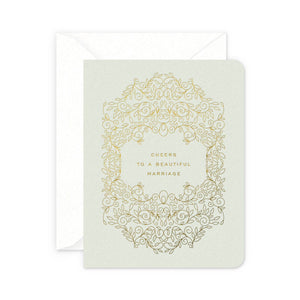 Beautiful Marriage Greeting Card: Single Card