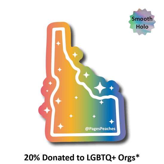 Rainbow Holographic LGBTQ+ State Stickers: Louisiana