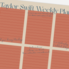 Taylor Swift Weekly Planner A4 Notepad -  Lyrical