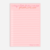 I Am So Productive - A5 To Do List/ Notepad - Taylor Swift