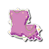 "Large" Louisiana Sticker