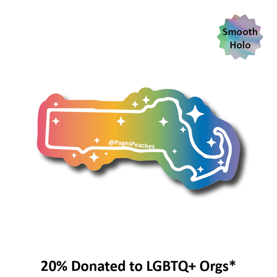 Rainbow Holographic LGBTQ+ State Stickers: Louisiana