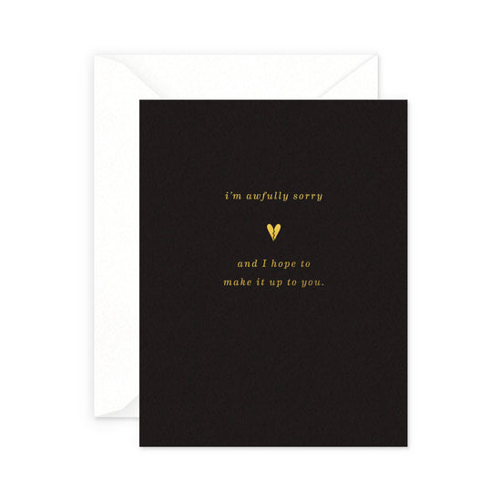 Awfully Sorry Greeting Card: Single Card