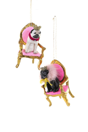 Regal Pug 2 asst Ornament