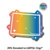 Rainbow Holographic LGBTQ+ State Stickers: Louisiana