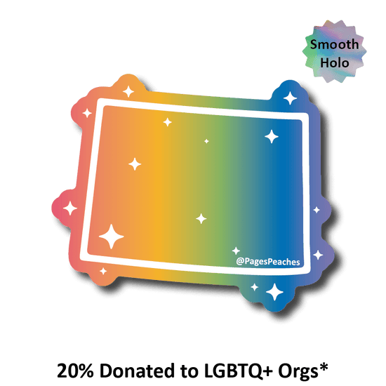 Rainbow Holographic LGBTQ+ State Stickers: Louisiana