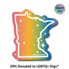 Rainbow Holographic LGBTQ+ State Stickers: Louisiana