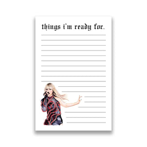 Taylor Ready For It Reputation Notepad