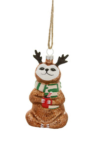 Festive Sloth Ornament