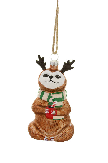 Festive Sloth Ornament