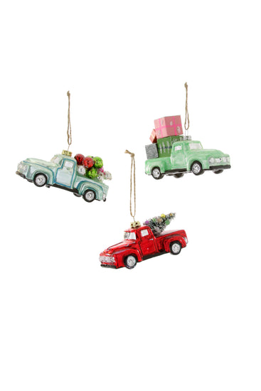 Countryside Truck Car Ornament -- 6 Asst.