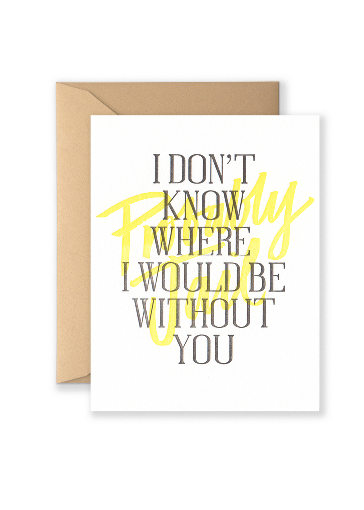 Probably Jail Greeting Card – Lionheart Prints