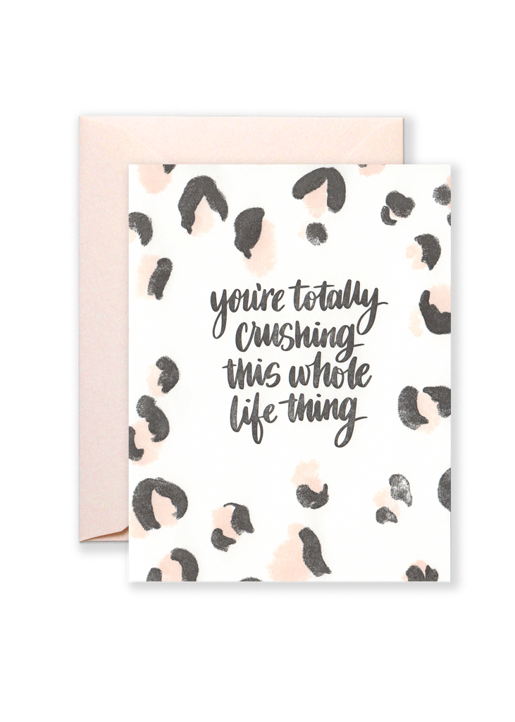 Crushing Life Greeting Card Lionheart Prints