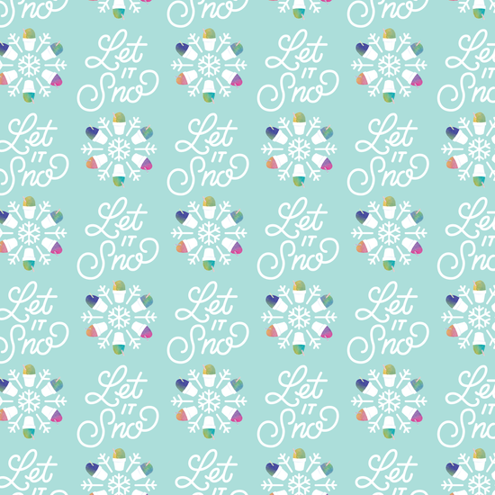 Let It Sno Wrapping Paper