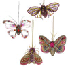 Beaded Winged Insects Ornament - 4 Asst.