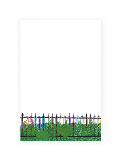 Mardi Gras Ironwork Beads Notepad