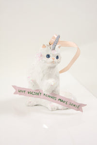 Magical Fantastical Christmas Cat Ornament