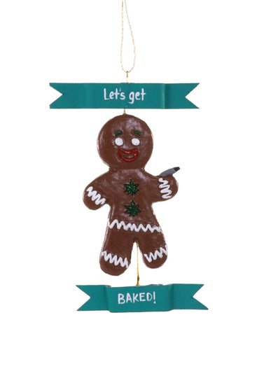 Let's Get Baked Gingerbread Man Ornament