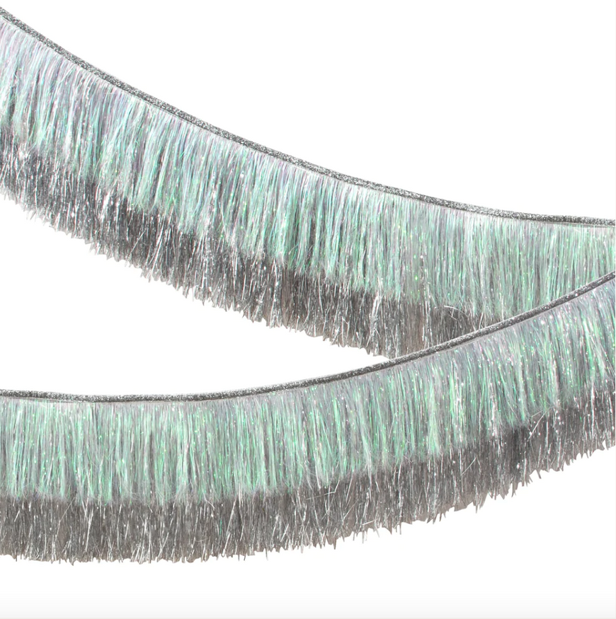 Blue Tinsel Fringe Garland – Lionheart Prints