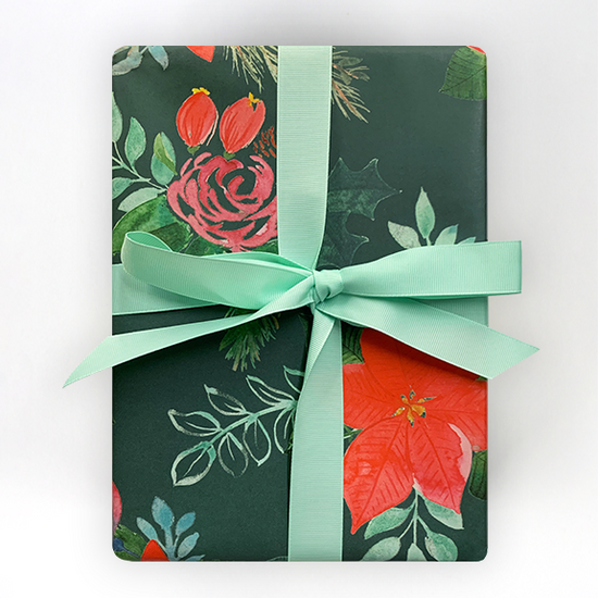 Winter Florals Wrapping Paper