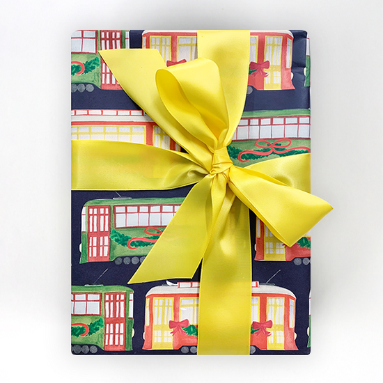 Holiday Streetcars Wrapping Paper