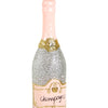 Glittered Champagne Ornament -- Silver