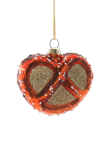 Glittery Pretzel Ornament