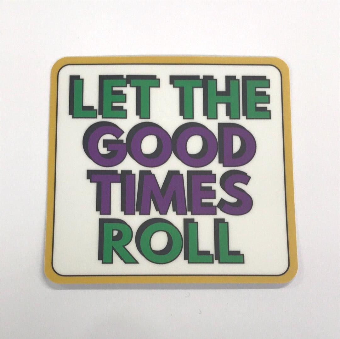 Let the Good Times Roll Dice Decal Custom Vinyl car truck window stick –  CustomVinylDecals4U