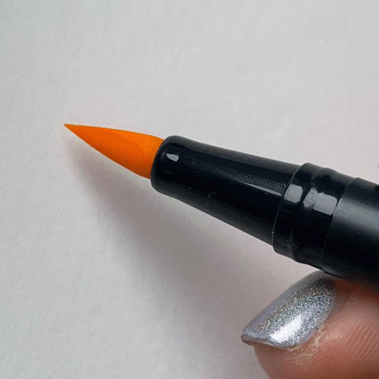 Tombow Light Orange Dual Brush Pen – Lionheart Prints